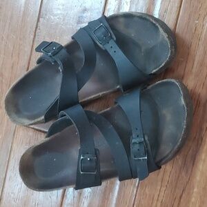 Birkenstock Salina black cork sandals